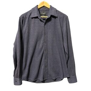 Bonobos Mens Standard‎ Fit Button Down Wool Long Sleeve Shirt Medium Knit Casual